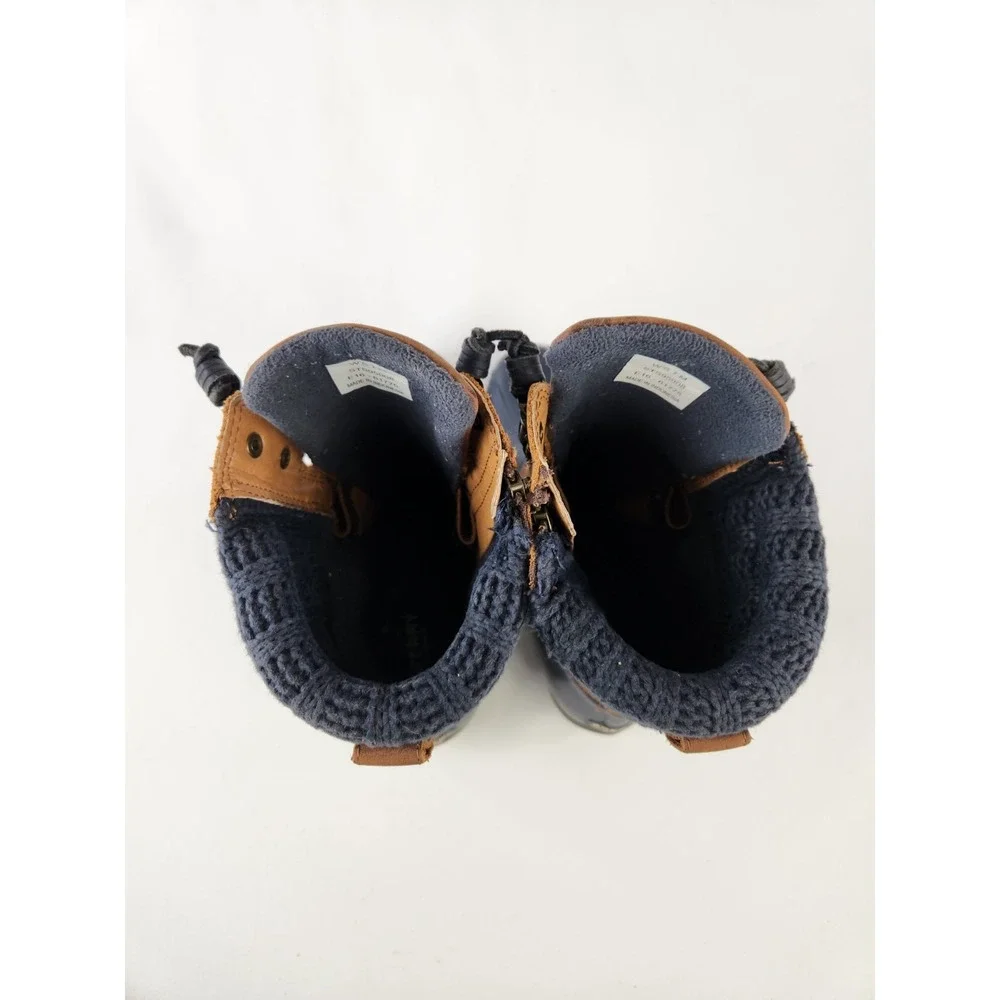 Sperry STS95908 Saltwater Misty Rain Duck Boots Barn Brown Leather Womens Sz 7 M